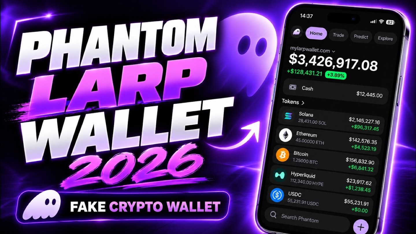 Thumbnail of the full demonstration: a phone showing a wallet with a balance above three million dollars, beside the video title.